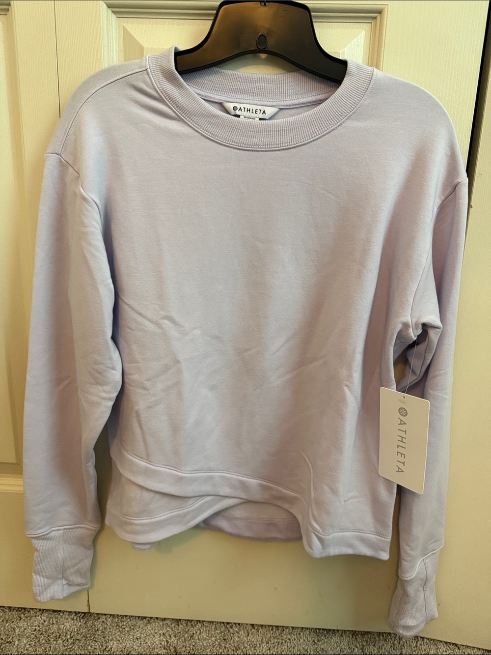 Athleta Lavender-Blend Crew Sweatshirt
